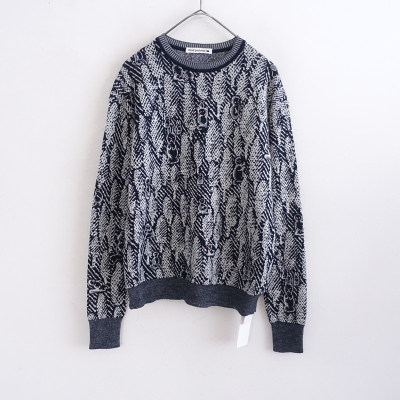 定価6.8万】ミナペルホネン mina perhonen lumiukko ウールニットプル