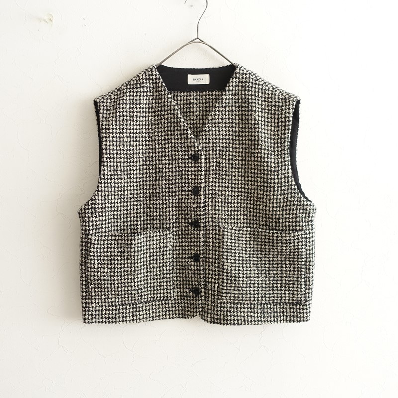 ��2025AW/����/���6.6��/���㡼�ʥ�LUXE�����ۥХ�� BARENA TWEED GILLET �٥���  44 (k1-2512-253)��60A62��