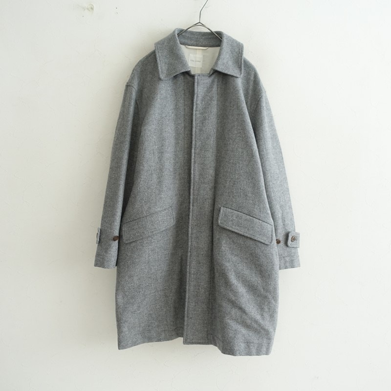 ヨーガンレール JURGEN LEHL ウールジョーゼットオープンカラーコート