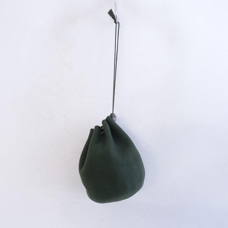 ヨーガンレール JURGEN LEHL ウール巾着バッグ (ba11-2512-60)【80A62