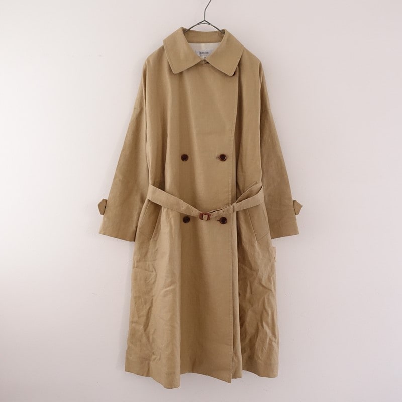 新春セール✨アデュートリステスロワズィールLOISIR✨紺ヘリンボンロングコート ADIEU TRISTESSE（アデュートリステス）