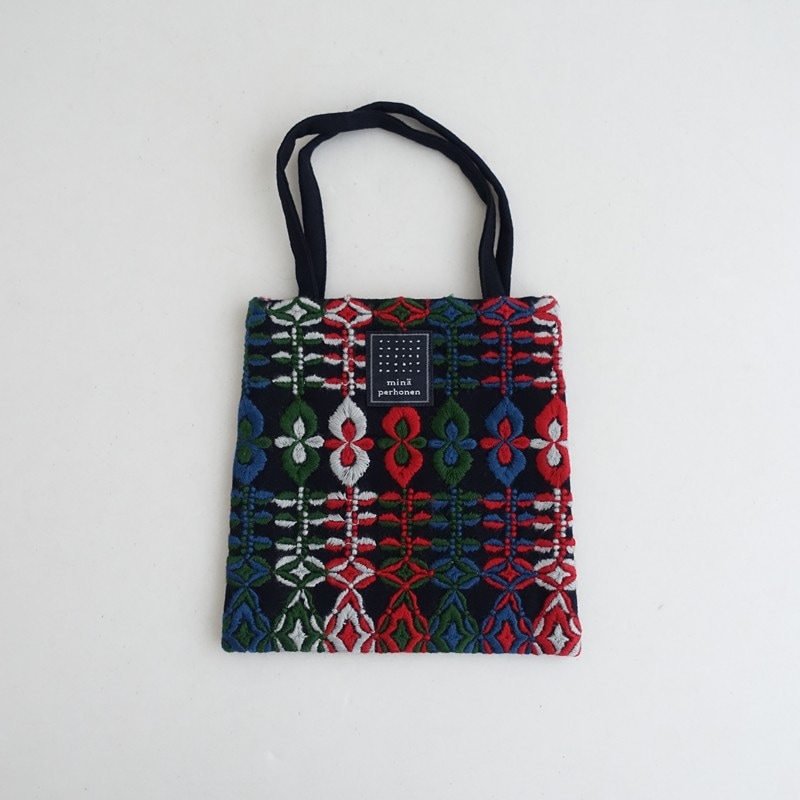 美品】ミナペルホネン mina perhonen lehti mini bag ミニバッグ (ba5