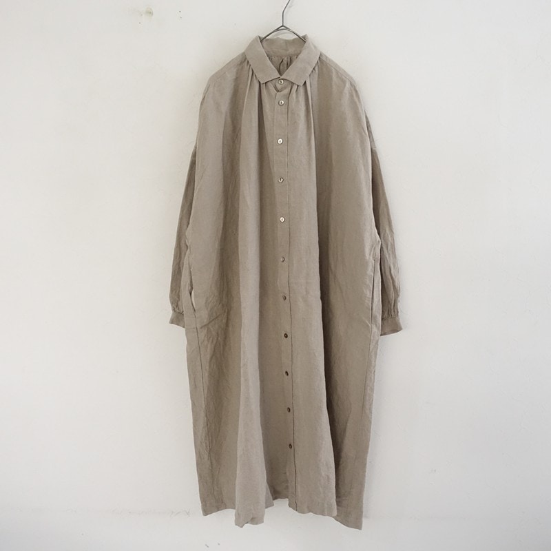 ネストローブ nest Robe リネンオーバーサイズシャツワンピース (2