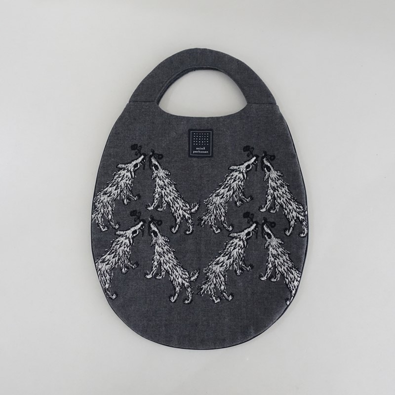 ミナペルホネン mina perhonen wolf&flower egg bag エッグバッグ (ba5