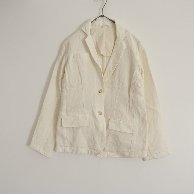 アプントビー apuntob コットンリネンジャケット XS (jk25-2510-105