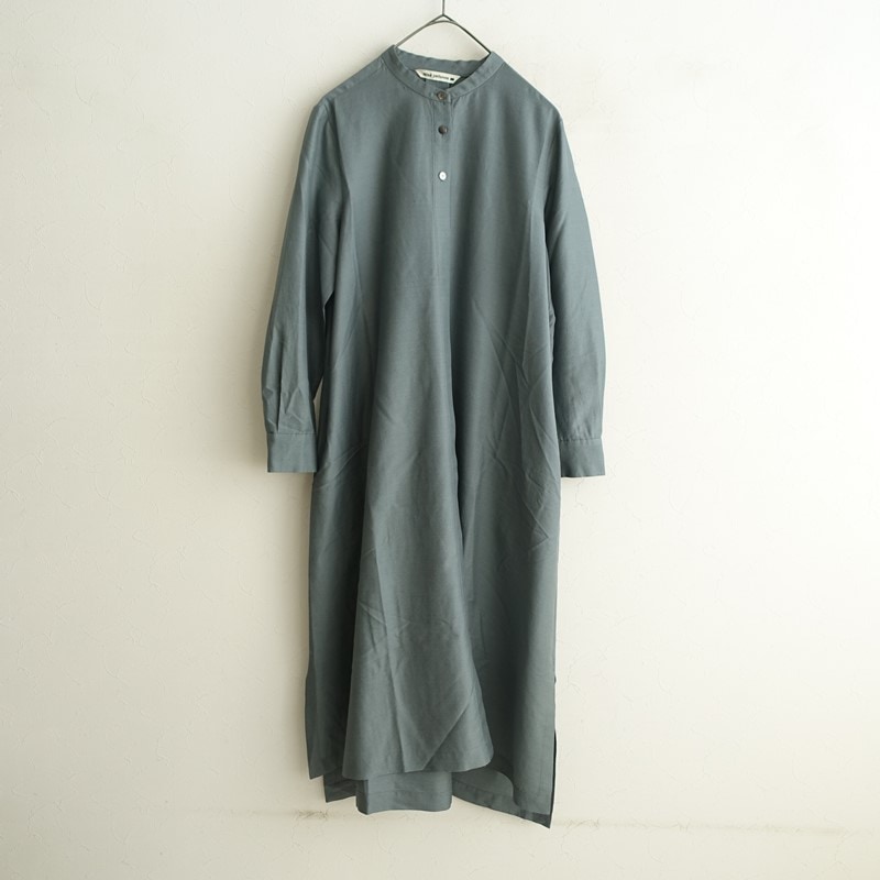 ミナペルホネン mina perhonen calm シルク混シャツワンピース 36 (k25