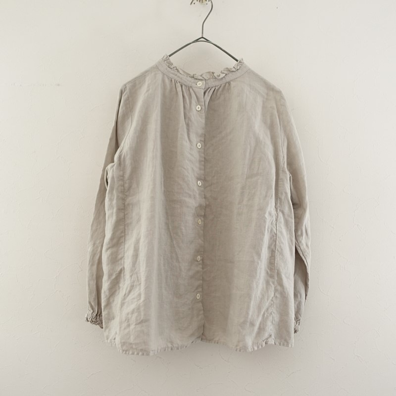 定価1.7万】ネストローブ nest Robe リネンスタンドフリルブラウス F