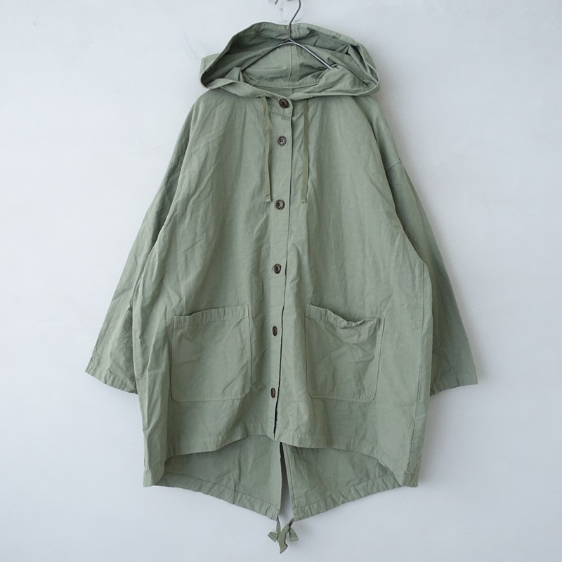 ☆専用☆　ネストローブ　コットンリネン超撥水モッズパーカー 定価3.5万】ネストローブ nest Robe コットンリネン超撥水モッズ