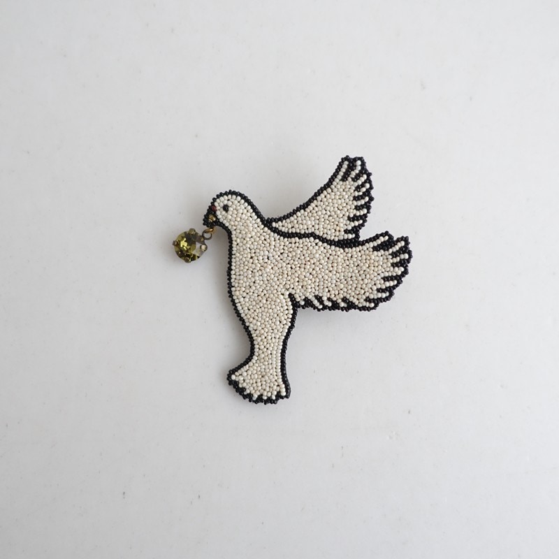 コバヤシモーコ 小林モー子 ハトブローチ (ac5-2512-107)【40B62