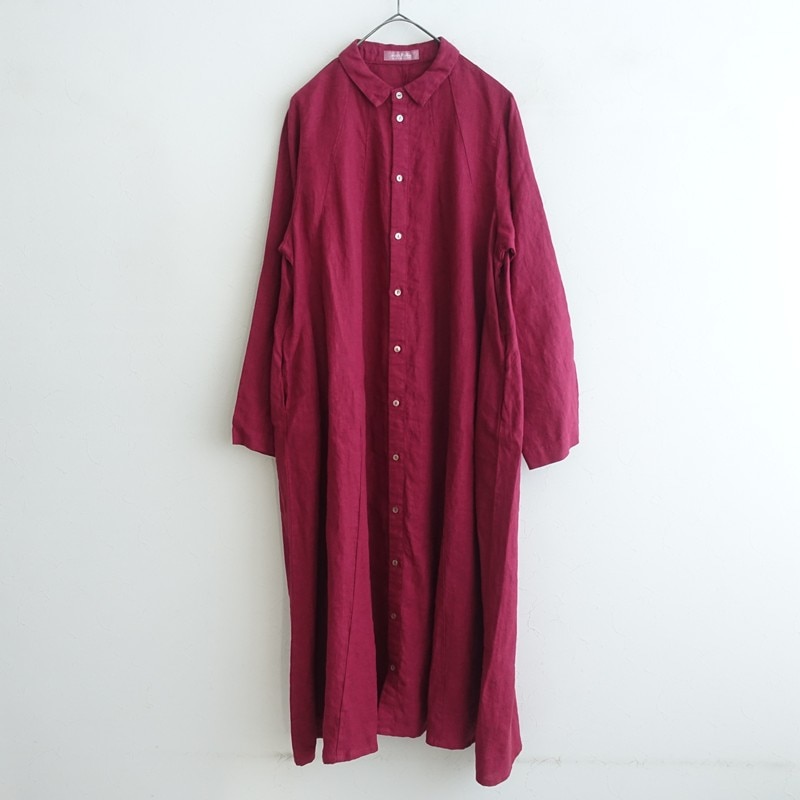 定価2.8万】ネストローブ nest Robe リネン切替えフレアシャツ