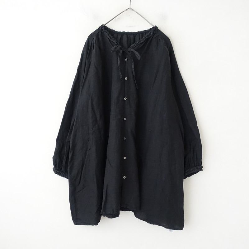 定価3.0万】ネストローブ nest Robe リネンラミーフリルネック