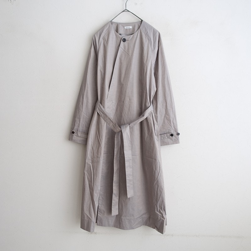 登美 群言堂 スタンドハイネックリネンライトコート (jk2-2510-174