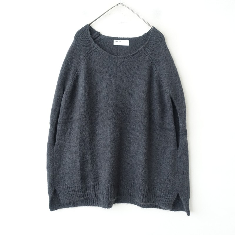 定価7.1万】エヴァムエヴァ evam eva wool angora no collar coat ノー