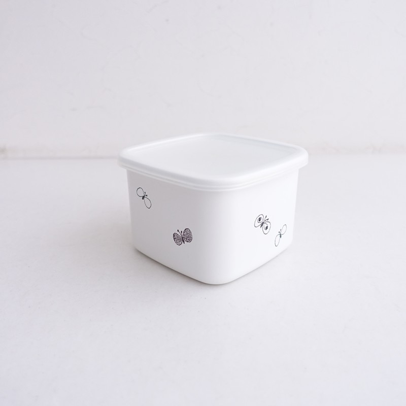 ミナペルホネン×野田琺瑯 mina perhonen×野田琺瑯 レクタングル浅型 L