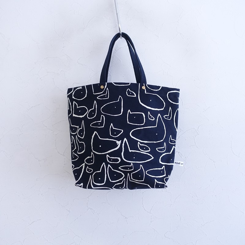2024AW】ミナペルホネン mina perhonen chit-chat canvas bag 小 (ba5