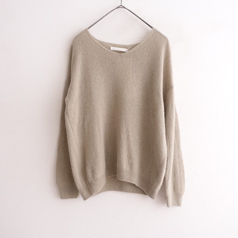 ��2025AW/����/���3.3���ۥ������२���� evam eva cashmere pullover �˥åȥץ륪���С�  M (1-2601-451)��62B62��