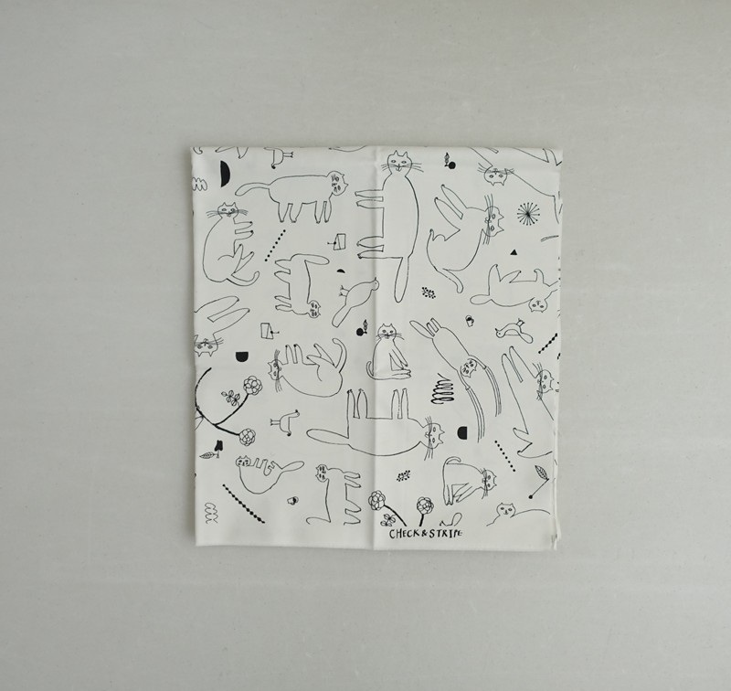 �����å�&���ȥ饤�� CHECK&STRIPE �ȥ�ͥ����Ź �ե��֥�å� 110��114cm   (fa31-2508-46)��20C62��