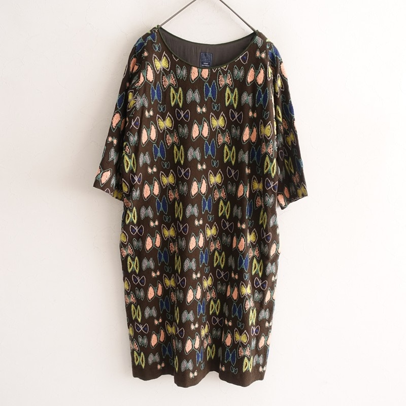 ミナペルホネン mina perhonen sunny hole 刺しゅうワンピース 38 (25