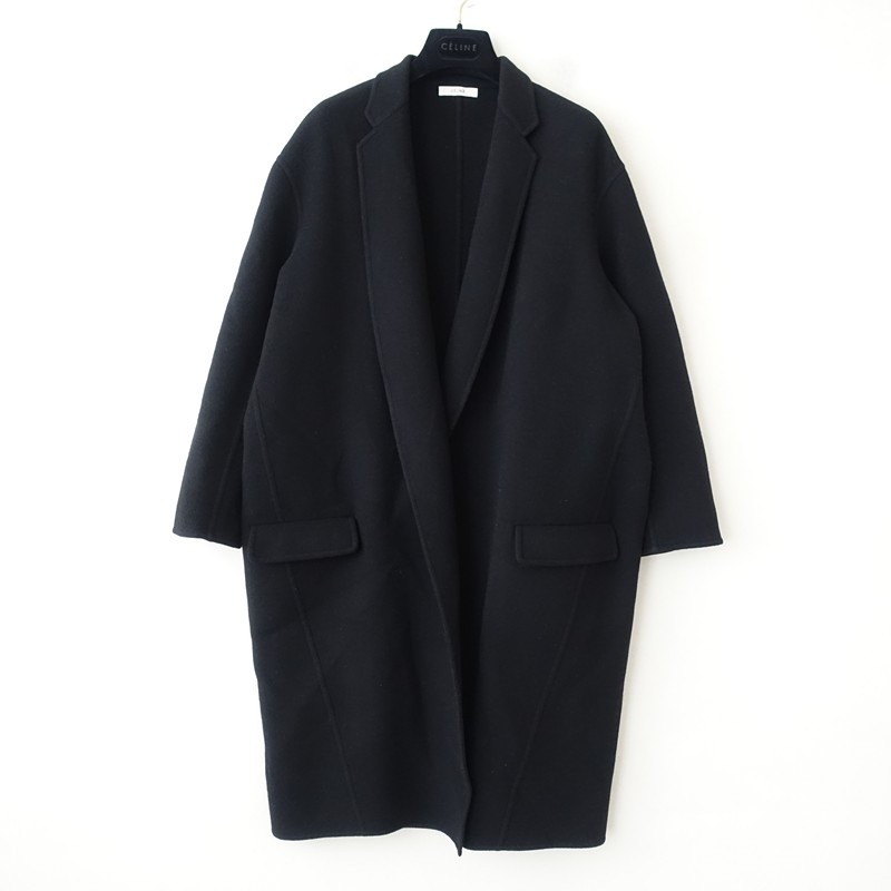 セリーヌ CELINE エッグクロンビーカシミヤコート 40 (jk1-2602-144