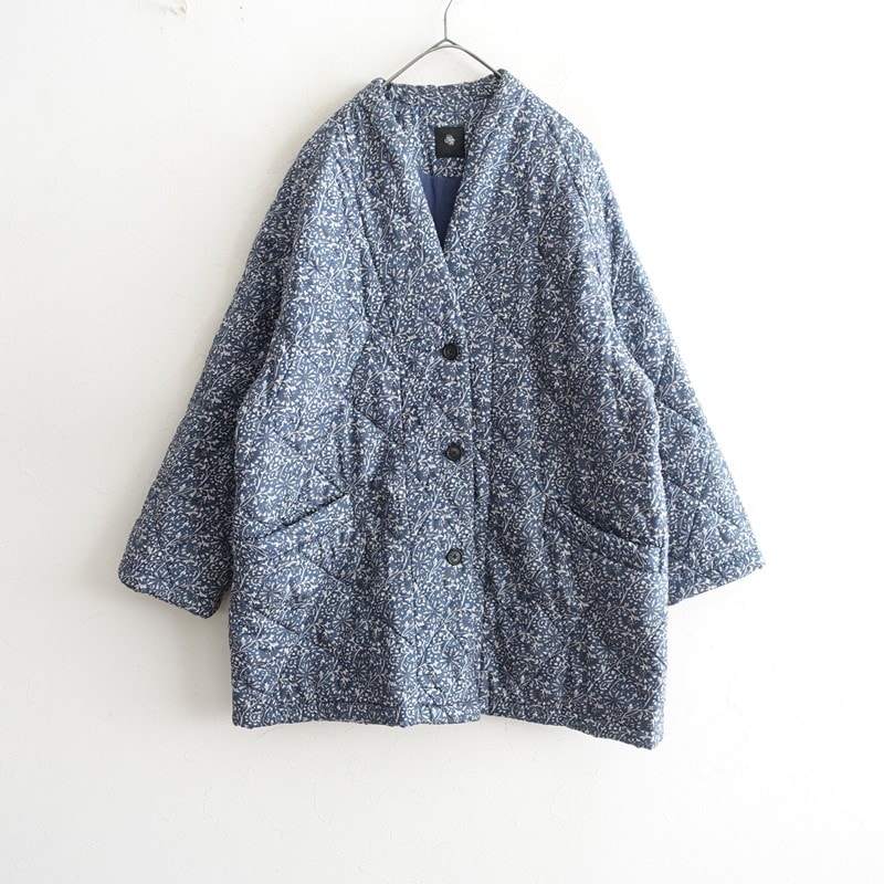 �����5.3���ۥ᥾��ɥ����� maison de soil PADDED SILK PRINT RAGLAN HALF COAT ������  2 (jk1-2602-161)��11C62��