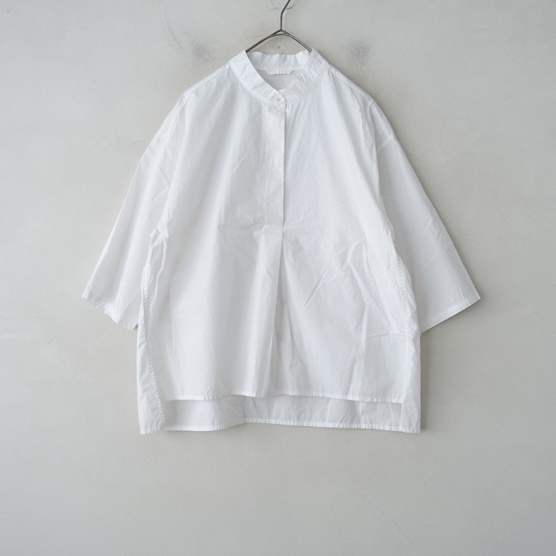 Lin francais d'antan Breton  ブルトン ギャザー プルオーバー 半袖 ブラウス シャツ ホワイト レディース ランフランセダンタン【中古】5-0709S∞ Atelier d'antan (アトリエ ダンタン) ギャザーブラウス Breton