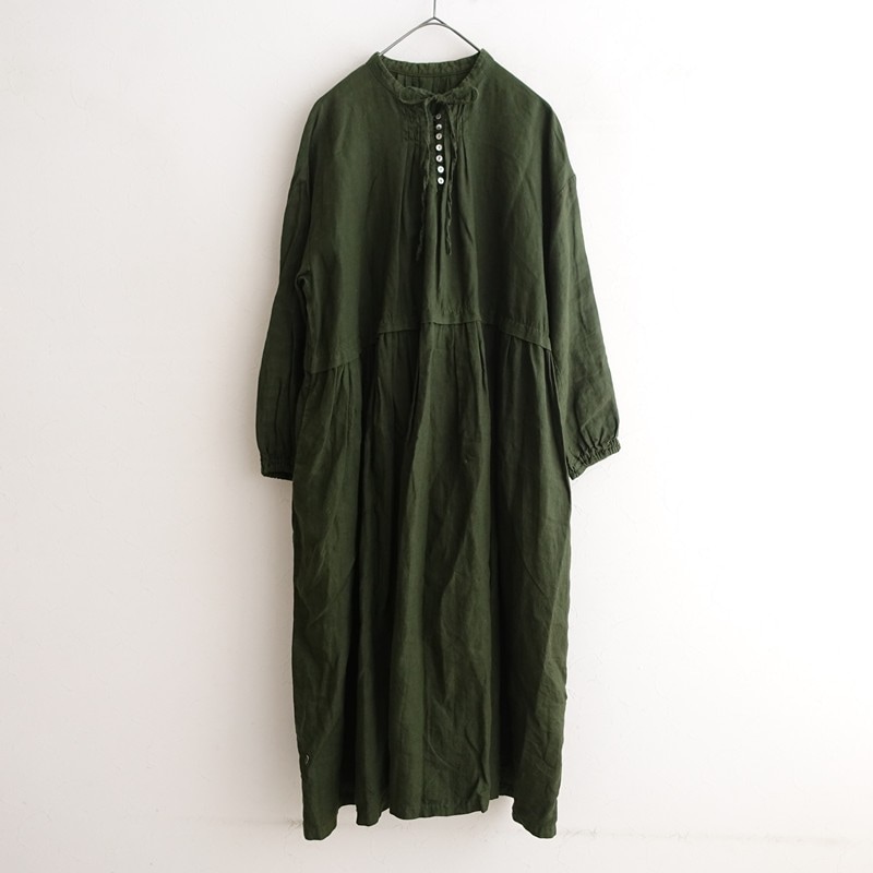 定価2.5万】ネストローブ nest Robe リネンタック2wayワンピース F (27