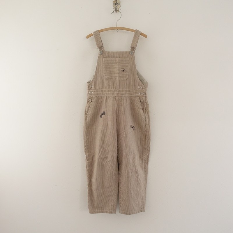 ミナペルホネン　サロペット（ベージュ） キッズ/定価3.8万】ミナペルホネン mina perhonen tanpopo 刺しゅう