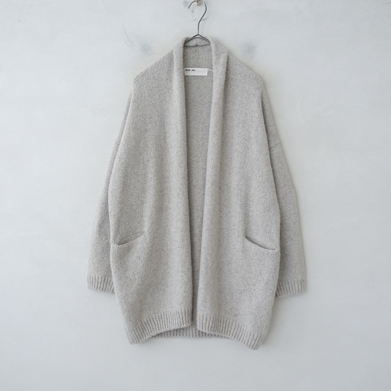 evam eva 定価72600円　エヴァムエヴァ　カシミヤセーブルカーディガン 定価7.2.万】エヴァムエヴァ evam eva カシミヤセーブルニット
