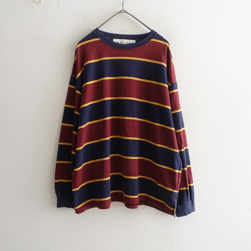 ���󥾡��� THE SHINZONE RUGGER BORDER TEE ŷ���ܡ������ץ륪���С�  F (25-2602-686)��30D62��
