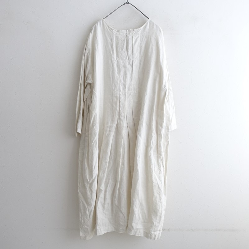 定価2.5万】ネストローブ nest Robe リネンタック2wayワンピース F (27