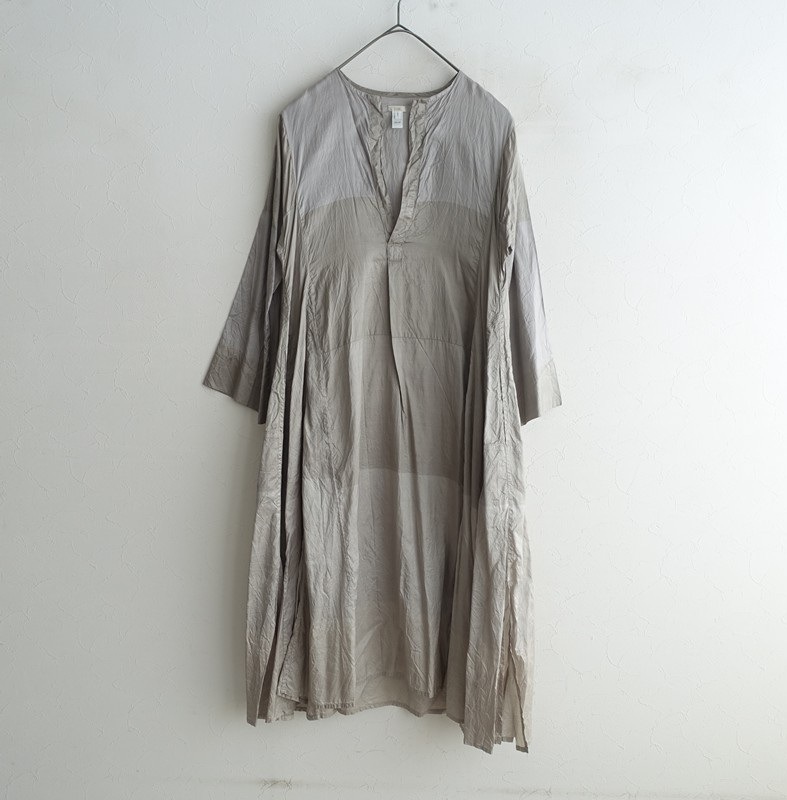 ドーサ DOSA シルク×コットンリバーシブルギャザーブラウス 2 美品】ドーサ DOSA シルクフレアワンピース 2 (25-2603-268)【80D62