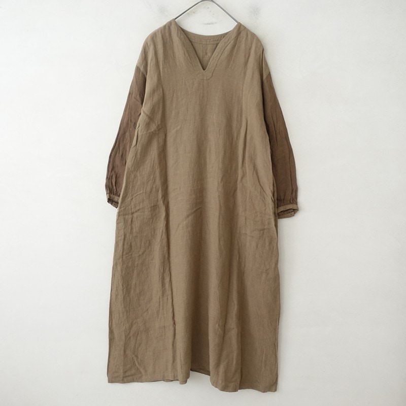ネストローブ nest Robe リネンVネックワンピース - (1-2510-96