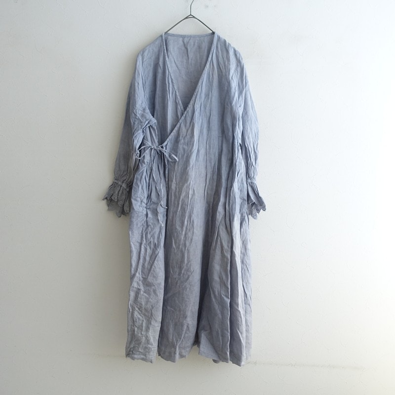 ネストローブ　nest Robe　リネンセーラーカラーロングカフワンピース ネストローブ nest Robe リネンさくら染めカフタンワンピース F (j25