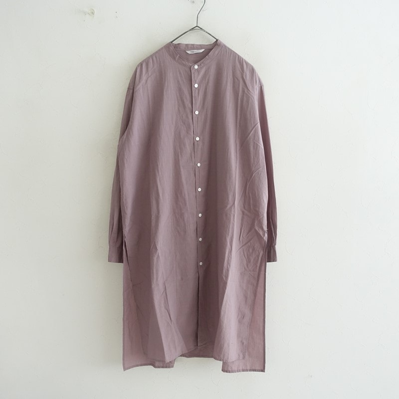 ネストローブ nest Robe リネンノーカラーシャツジャケット F (jk25