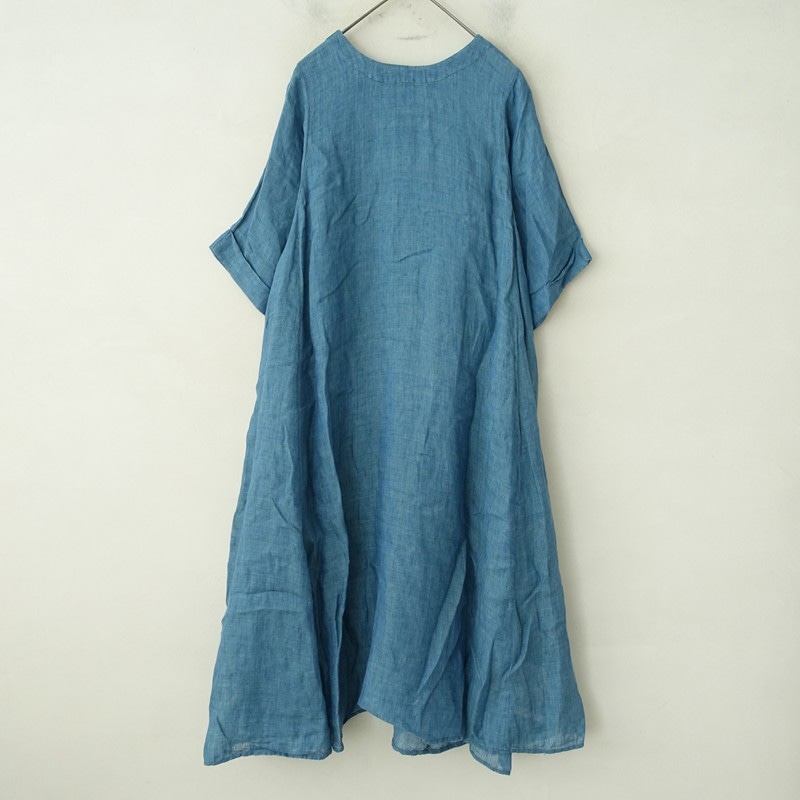 定価1.9万】ネストローブ nest Robe リネンガーゼショートブラウス F