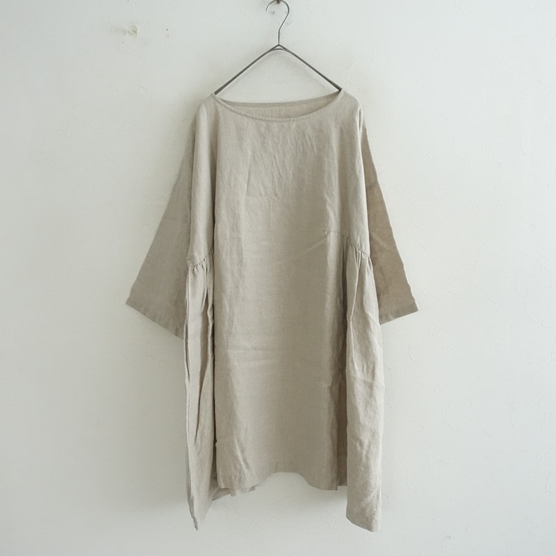 定価1.9万】ネストローブ nest Robe リネンサイドギャザーチュニック