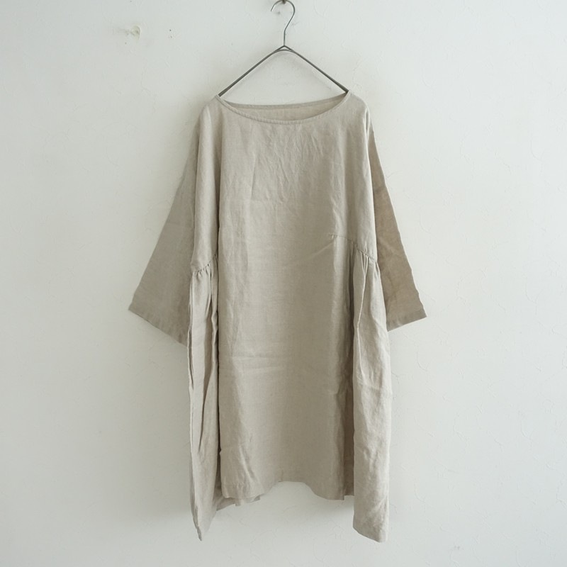 定価1.9万】ネストローブ nest Robe リネンサイドギャザーチュニック