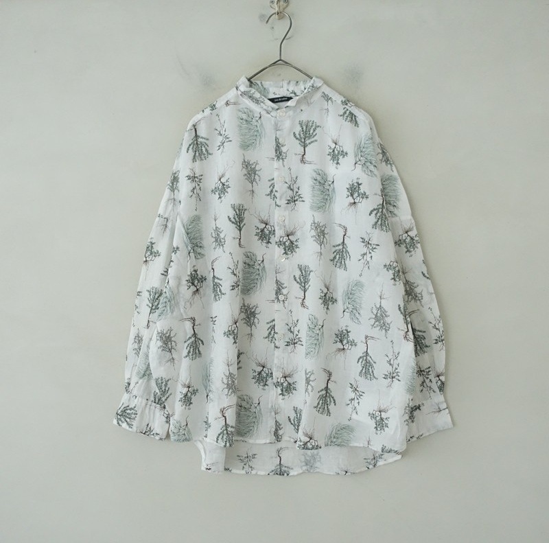 定価3.5万】パドカレ pas de calais Wild Flowers Print ブラウス 36