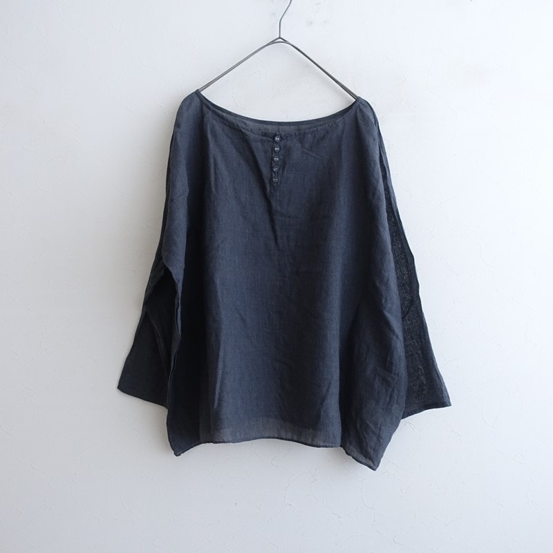 ネストローブ nest Robe リネンノーカラーシャツジャケット F (jk25