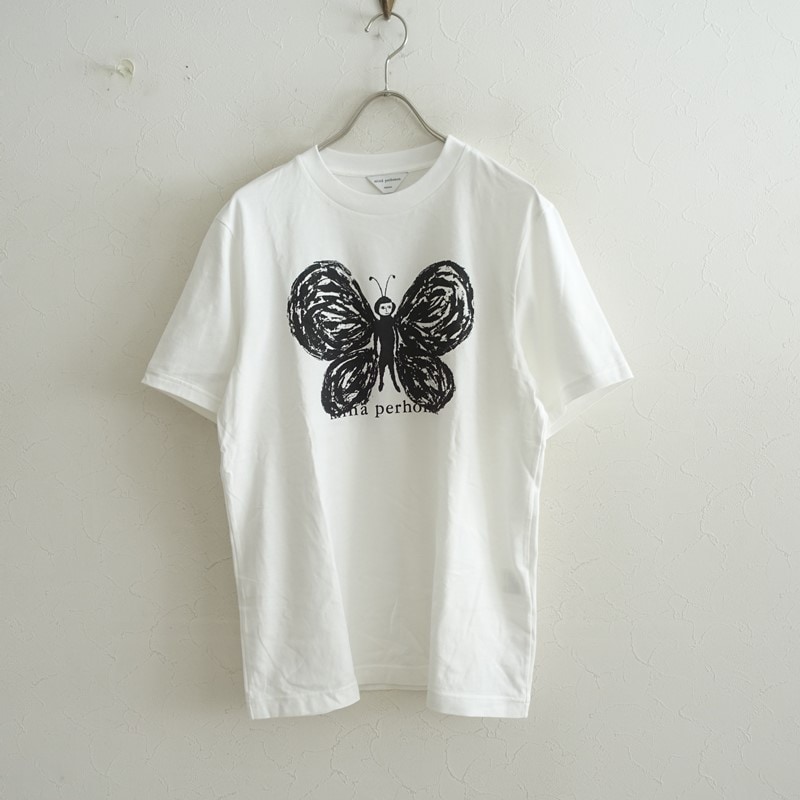 美品　minä perhonen 半袖Tシャツ mina perhonen（ミナペルホネン） *ishindenshin つづく展プリント