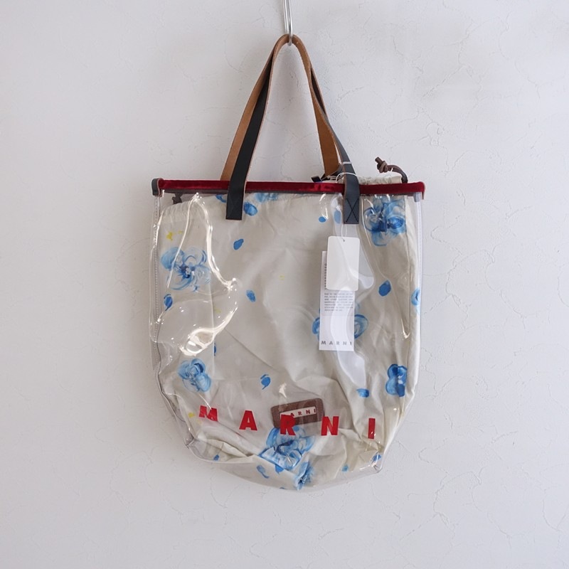表参道限定/定価6.4万】マルニ MARNI PVCクリアトートバッグ (ba11