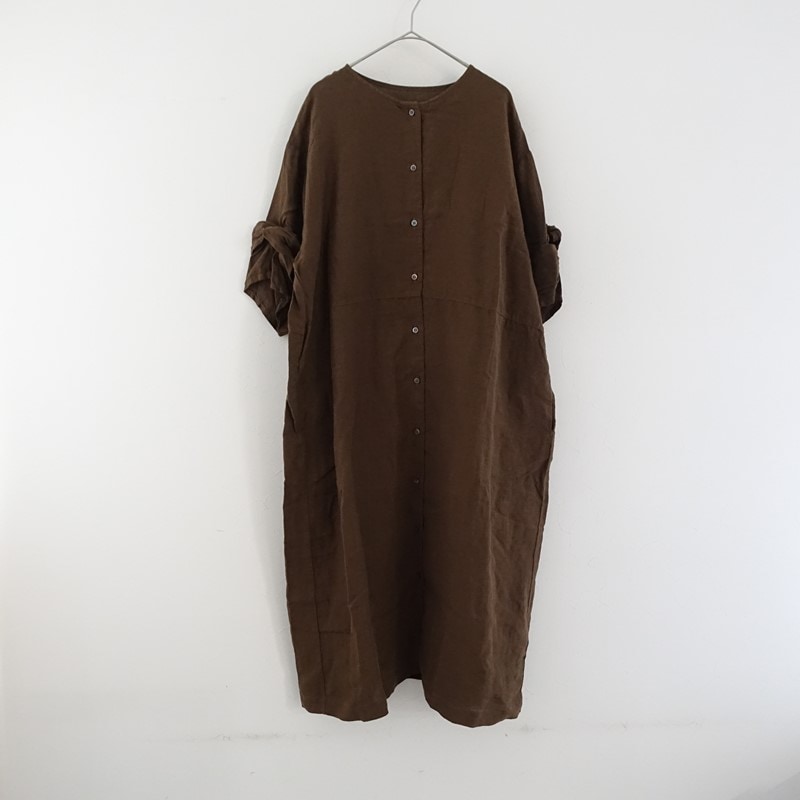 定価2.5万】ネストローブ nest Robe リネンツイストスリーブ前開き