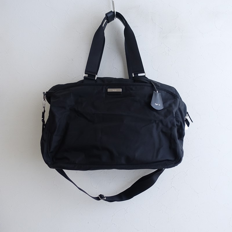 agnes.b2wayボストンバッグ ブラック アニエスべー agnes b ボストンバッグ 2wayボストンバッグ ブラック