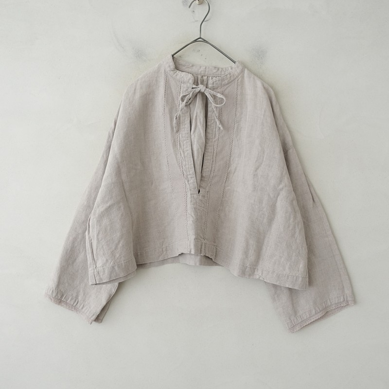 2024】ネストローブ nest Robe リネン近江晒し裾レース2WAYパンツ F (2