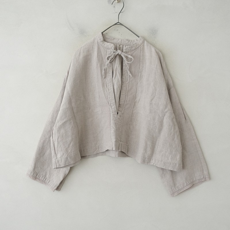定価2万】ネストローブ nest Robe ブラックリネン×レース ショート