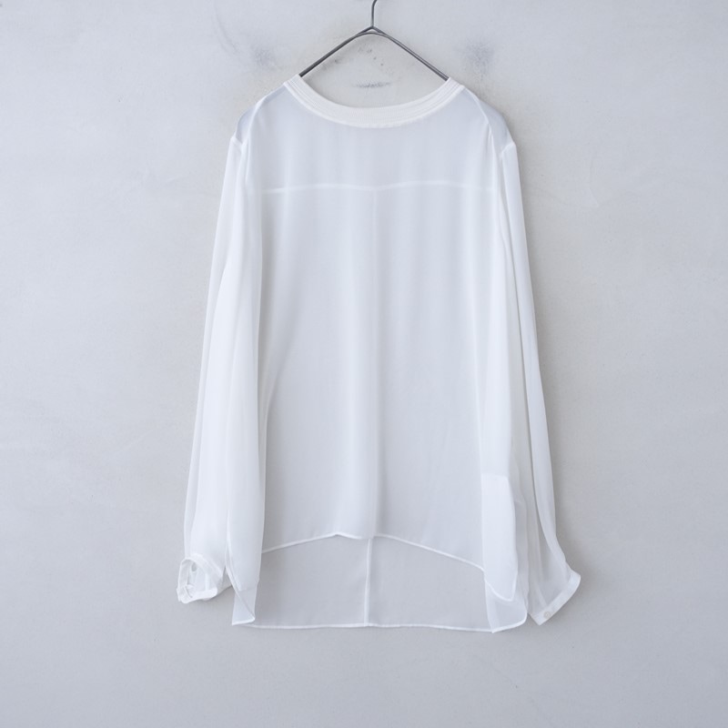 2024/定価1.7万】イエナ IENA シアーシフォンリブネックブラウス - (25
