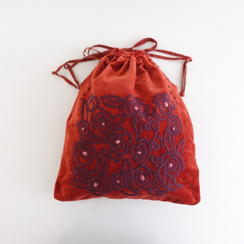 定価2.6万】カディー&コー Khadi and Co CAMELLIA 巾着バッグ (ba30 