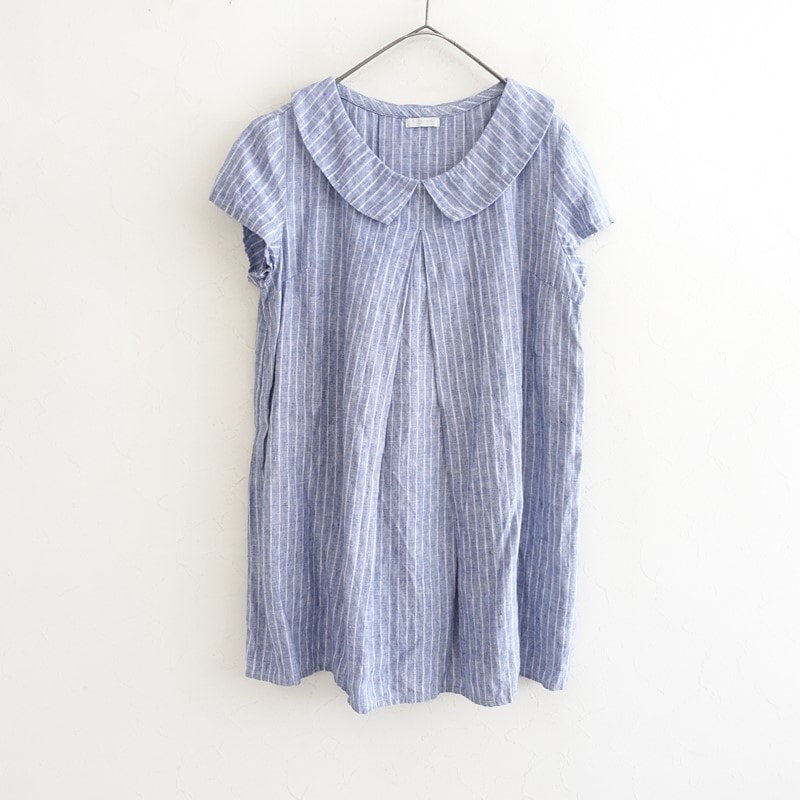 フォグリネンワーク fog linen work リネンギンガムチェックワンピース