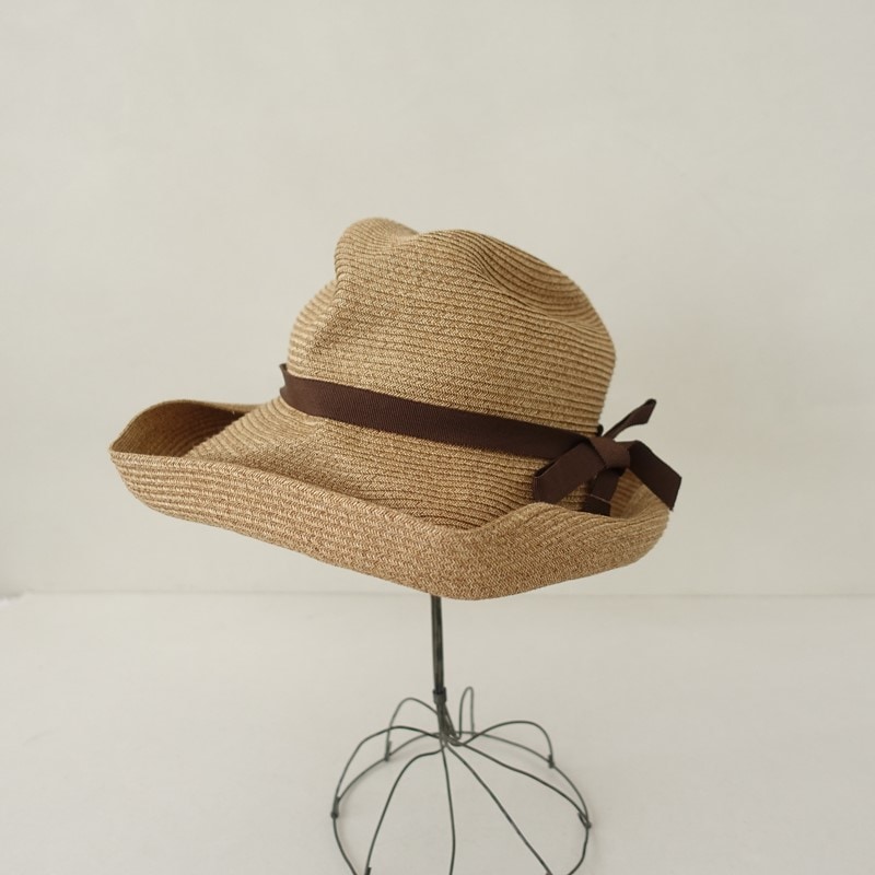 美品/定価2.2万】マチュアーハ mature ha. BOXED HAT 11cm brim