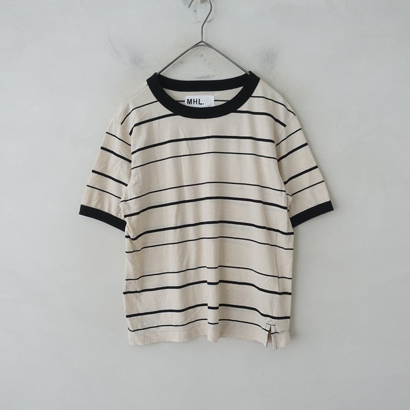 定価1.5万】マーガレットハウエル MHL. COTTON LINEN STRIPE JERSEY